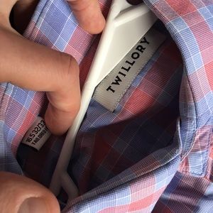 Twillory Red & Blue Checkered Button Down Shirt